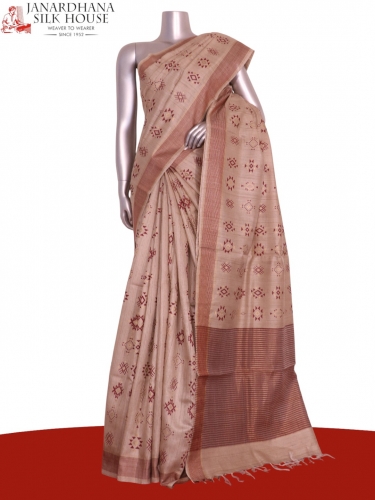 Handloom Pure Tussar Silk Saree